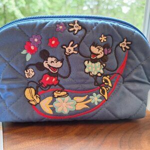 Vera Bradley Clamshell Cosmetic in Sensational Six Paisley Disney - NWT